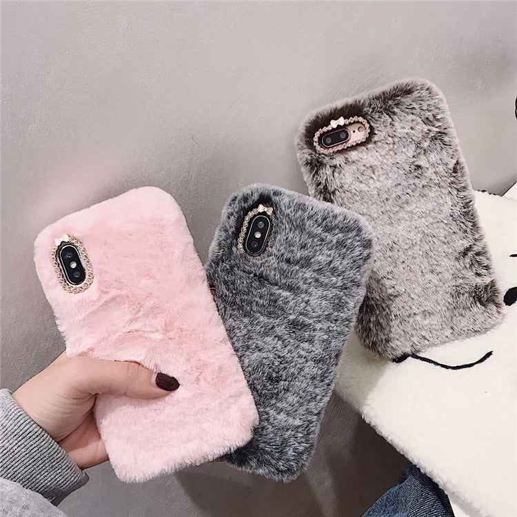 Rabbit Hair Protective Cover Mobile Phone Case Rabbit Hair Protective Cover Mobile Phone Case